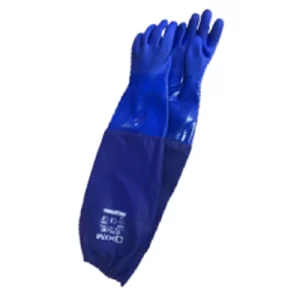 GUANTE KIM DE PVC CORRUGADO CON MANGA